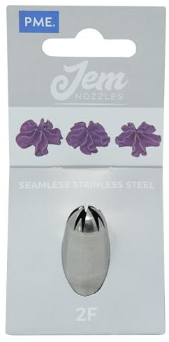 JEM NZ2F Douille pour Fleurs en Forme de Goutte, Acier Inoxydable, Argent, 2 x 2 x 3.5 cmNZ2F