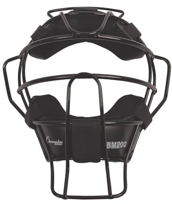 Champion Sports Leicht Schiedsrichter Face Maske, BM200BK, Schwarz