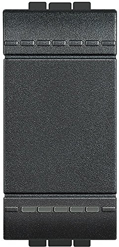 BTicino SL4005NF Pulsante 1 Posto, 10 A, 1 m, Antracite