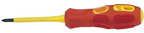 Draper 960CSB Fully Insulated Cross Slot Screwdriver, Blue, Number 1 x 80 mm