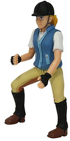 Bullyland 62616 - Spielfigur Reiterin Nina mit sicherem Reithelm, ca. 9,7 cm, detailgetreu, PVC-frei, ideal als kleines Geschenk für Kinder ab 3 Jahren