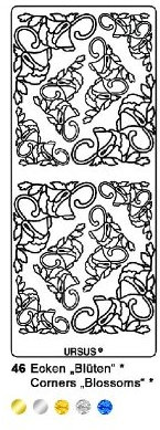HOL. KREATIV STICKER 10x23CM, MOTIV 46, 1ST. SILB
