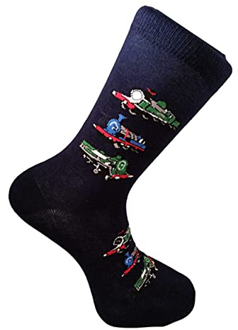 Tie Studio British Steam Trains Unisex Novelty Ankle Adult UK Size 6-11 Socks