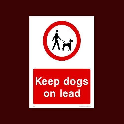 Keep Dogs on Leads Plastic Sign - Warning, Farm, Dogs, Agriculture, Cattle, Sheep, Bull - (CA39)