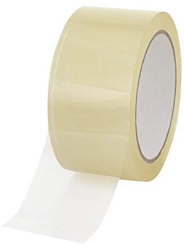 baytronic Packband Klebeband Paketklebeband leise 66m x 50mm 48? braun o. transparent (6x Rollen, transparent)
