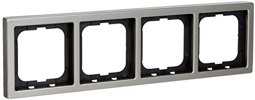Busch-Jaeger 1724-866K Abdeckrahmen 4fach Rahmen edelstahl 1724-866K