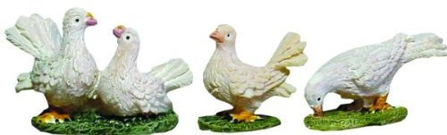 Tauben 3tlg. geeignet für 11 bis 13cm Figuren