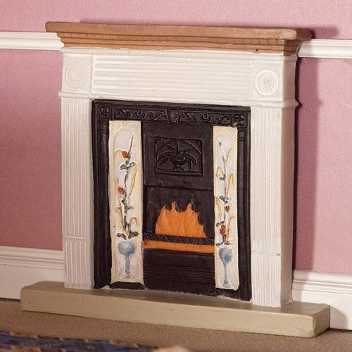 The Dolls House Emporium White Victorian Fireplace (polyresin) 1:12 scale
