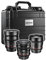Walimex Pro VDSLR Basicset compatibile con obiettivi Canon EF incl. 24mm/50mm/85mm ad alta velocità per videografi incl. custodia protettiva (messa a fuoco manuale, IF)