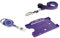 ID Card It, Ausweishalter, ID Umhängeband and Yoyo Ausweiskartenhalter Set Credit card size (86x54mm) Purple With Metal Clip