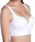 Honglion Women's Padded Sports Bras Push Up Seamless Wire Free Fitness Workout Yoga Running Bra White