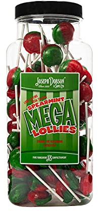 Joseph Dobson & Sons Spearmint Mega Lollies 1.99 kg