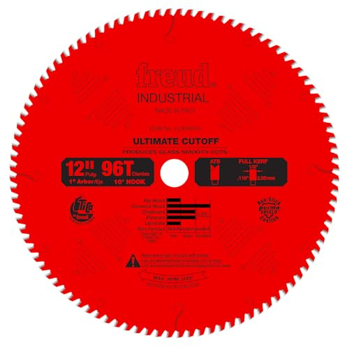 Freud Lu85r008 20,3 cm 64 dents ATB ultime Cut-off Lame de scie avec 5/20,3 cm Tonnelle et Permashield Revêtement, LU85R012