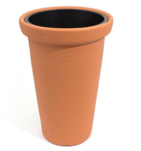 Prosperplast Blumentopf aus Kunststoff Classic Tower Massive für den Innen- und Außenbereich (36 Liter, Terracota)