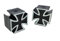 Classic Cycle Ventilkappen Malteser/Iron Cross Toller Custom-Look