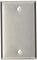 Leviton 83014-EXT 1 banda, junta, montaje en caja, placa de pared en blanco, aluminio
