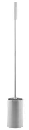RIDDER Assistent A0170101 WC-Bürsten-Garnitur mit langem Stiel, Edelstahl