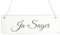 Interluxe Shabby Vintage Schild Türschild Dekoschild JA-Sager Hochzeit Junggesellenabschied Dekoration