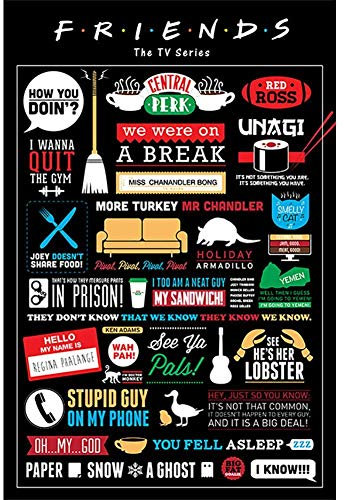 Friends (Infographic) 61 x 91 cm Póster