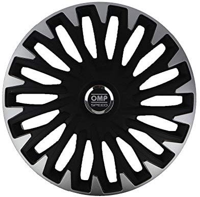 Omp Speed 4 Radkappen Stinger Schwarz/Silber 14 Zoll