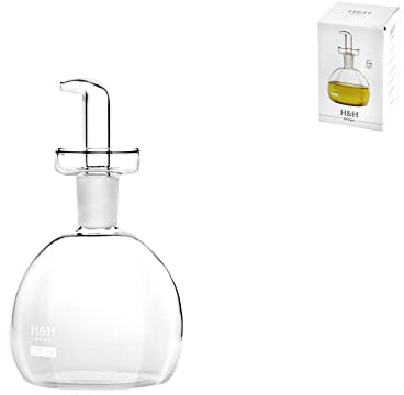 H&H 9477900 Glasbehälter aus Borosilikat, transparent, rund, CC125, Tischdekoration, 0,125 l, Glas
