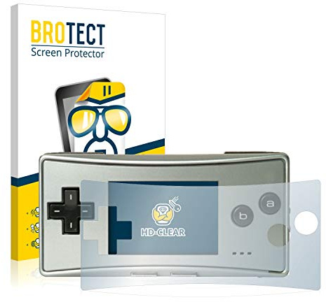 BROTECT (2 Stück Schutzfolie für Nintendo Gameboy Micro Displayschutz Folie Made in Germany, Ultra-Klar
