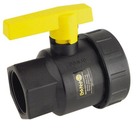 Banjo UV125FP 1.25 Single Union Poly Valve