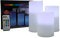 Cepewa 28373 LED Kerze Echtwachs Set 15/12,5/10 cm Kerzen Farbwechsel Fernbedienung