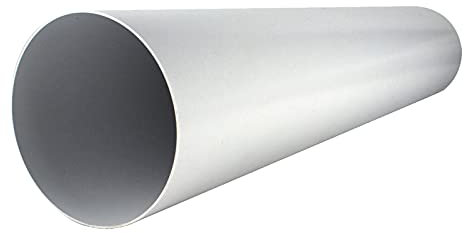 MKK Abluftventilator, Lüftungsrohr, Durchmesser 100 mm, Länge 1 m, Kunststoff-Rundrohr, Rohr, Kanal, Abluft, Abluft, Durchmesser 10 cm und 100 cm Länge, System