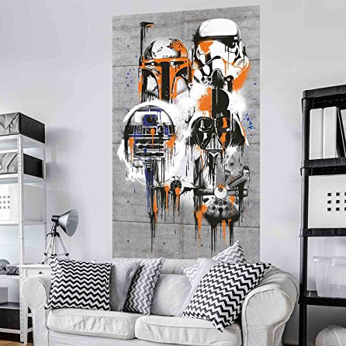 Komar VD-022 Vlies Panel Star Wars Celebrate The Galaxy, 1 Bahn, inklusive Kleister, 120 x 200 cm, Bunt