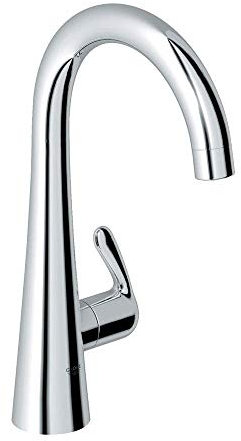Grohe Zedra - Grifo de cocina curvo, 45 x 32 x 7,1 cm, color cromo, Ref. 30026000