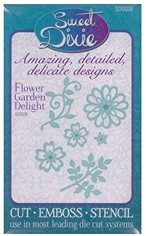 Sweet Dixie SDD039 Flower Garden Delight Die, Metal, Grey, 23.3 x 13 x 0.8 cm