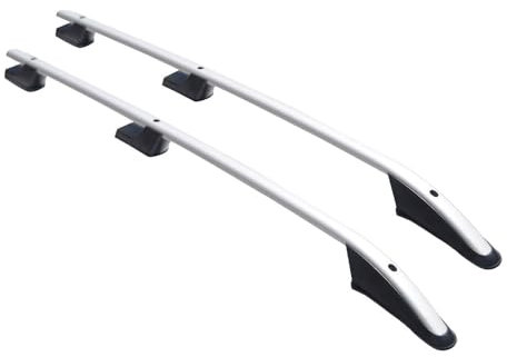 OMAC Aluminium Dachreling Querträger kompatibel mit VW Amarok DoubleCab 2010-2022 Silber 2X