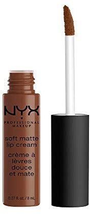 NYX Professional Makeup Soft Matte Lip Cream, Creamy and Matte Finish, Highly Pigmented Colour, Long Lasting, Vegan Formula, Shade: Dubai