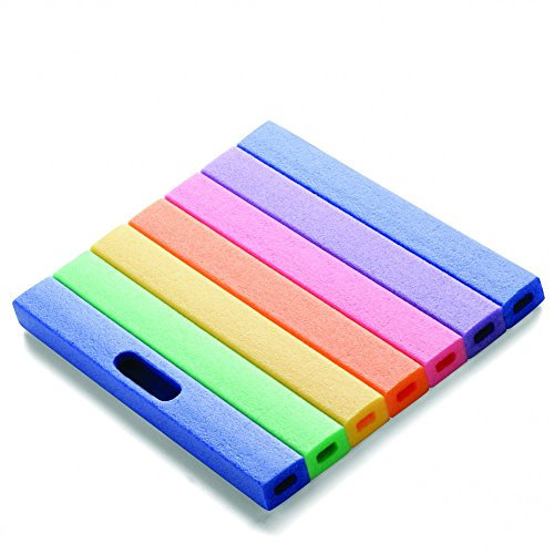 COMFY® PAD Kniekissen, Sitzkissen, Mehrzweckkissen in Regenbogenfarben, 35 x 30 cm