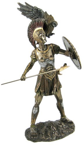 Private Labe athena skulptur griechische göttin, bronzefarben Xyz XYZ