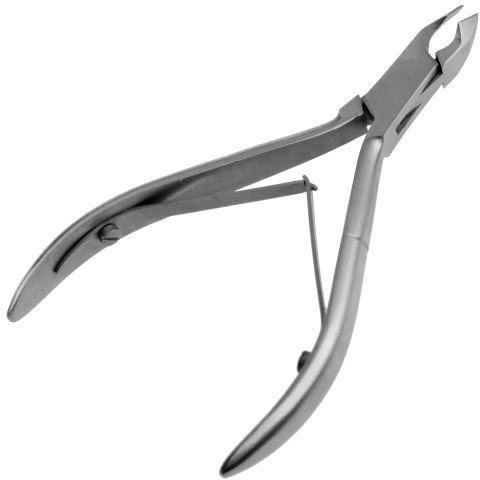May - Feine Nagelhautzange mit 6mm Schneidefläche - Hautzange für die Nagelhaut Pflege - Edelstahl