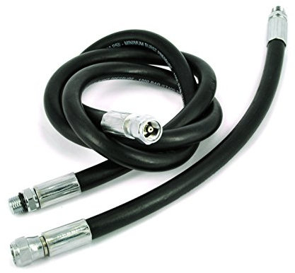 Best Divers Frusta Standard/Gomma, Manometro 80 cm, 7/16 f, 7/16 m, Nero