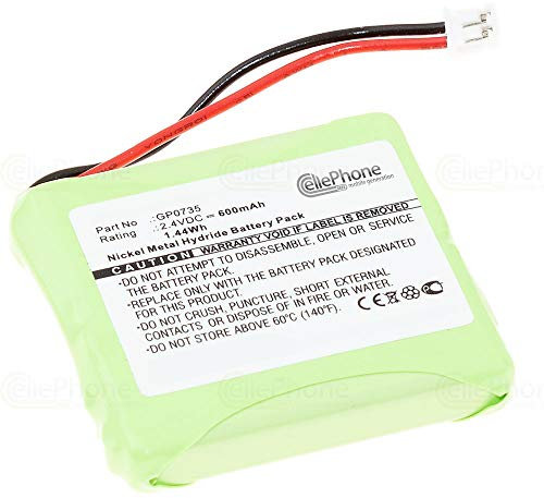 cellePhone Akku NI-MH kompatibel mit Audioline Slim DECT 500 / Medion MD81877 / T-Com Sinus A201 / AVM Fritz Fon MT-D (Ersatz für 5M702BMX)