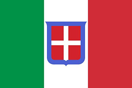 magFlags Bandiera XL Regno di Sardegna 1851-1861 e del Regno d Italia 1861-1946 In un contesto militare era sempre utilizzata la versione coronata | bandiera paesaggio | 2.16 m² | 120x180cm