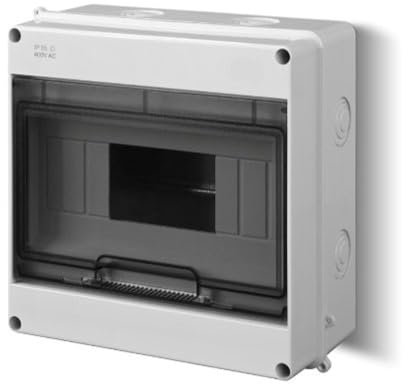 Répartiteur pour pièces humides 9 modules 1 rangée IP55