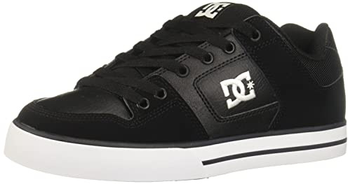 DC Shoes Men's Pure fashion sneakers, Black White Black, 10 UK
