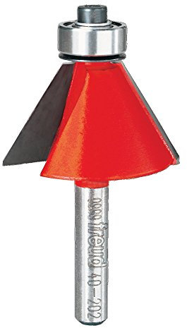 Freud 40-202: 3,8 cm (Durchmesser). Fasen-Bit mit 6,3 mm Schaft, 5,4 cm Gesamtlänge
