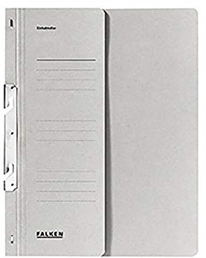 Falken 80000763 Einhakhefter 1/2 Deckel, grau