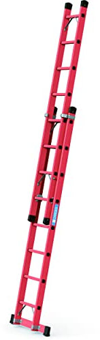 GFK-Schiebeleiter 2 x 8 Sprossen Z600