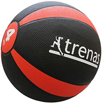 trenas Gummimedizinball PRO - Der professionelle Medizinball - 4 KG