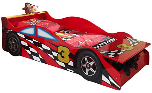 Vipack 'Autobett sctdrc Toddler Race Kinderbett MDF Rot 175 x 78 x 48 cm