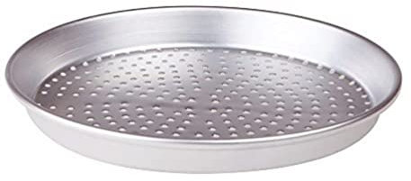 Pentole Agnelli, FAMA43/3F30, Tortiera Rotonda in Lega 3003 Forata, Alluminio, Argento