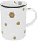 Elle Unidad de París Puente Speci Eller Oro Lunares Taza para café o té 350 ML