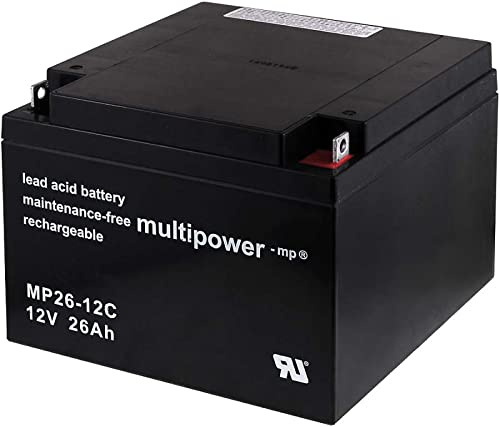 akku-net Bleiakku (multipower) MP26-12C zyklenfest, 12V, Lead-Acid